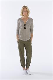 Eco Stripe and Linen Track Pants