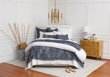 Elisabeth York- Suman Navy Coverlet
