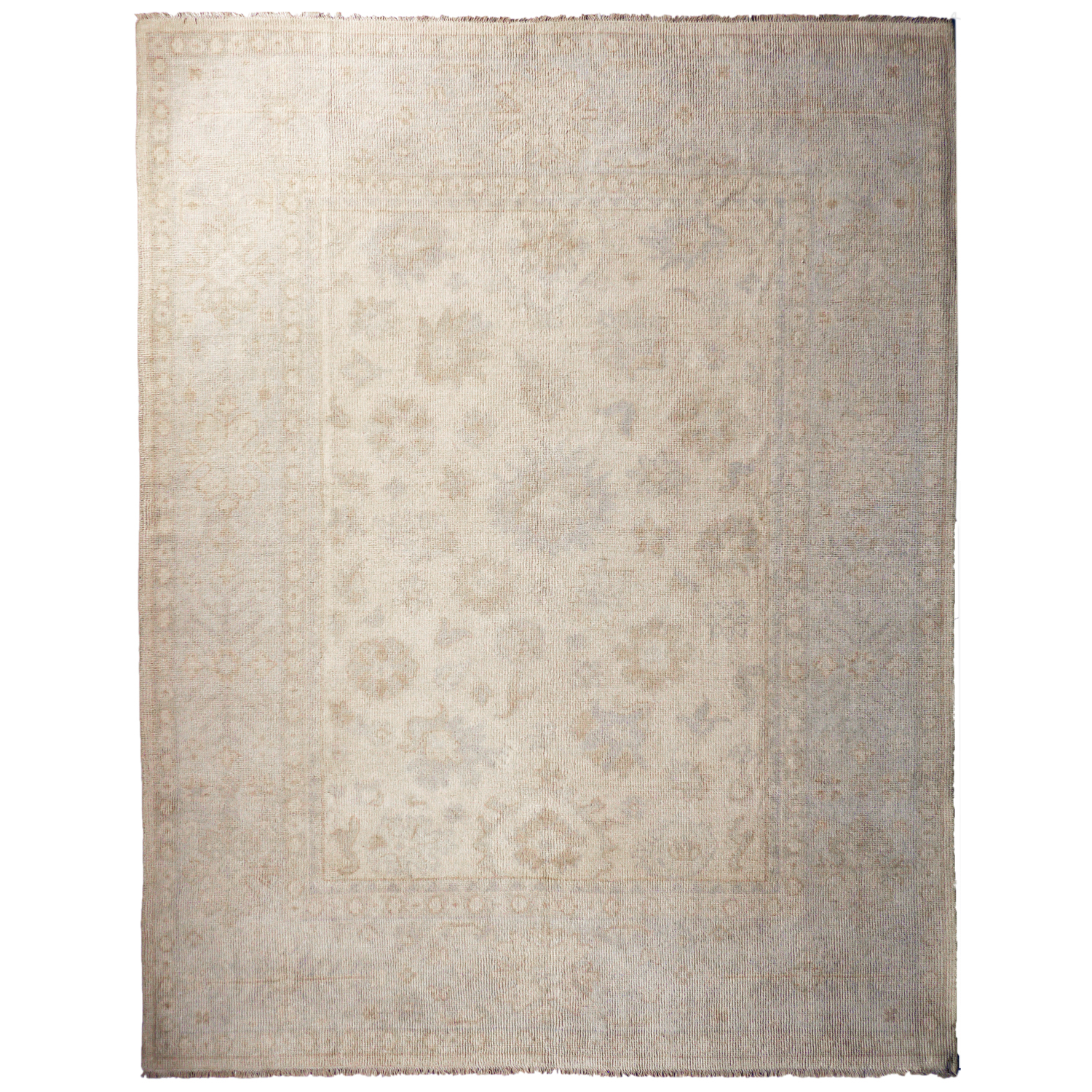 100% wool handmade Oushak Rug