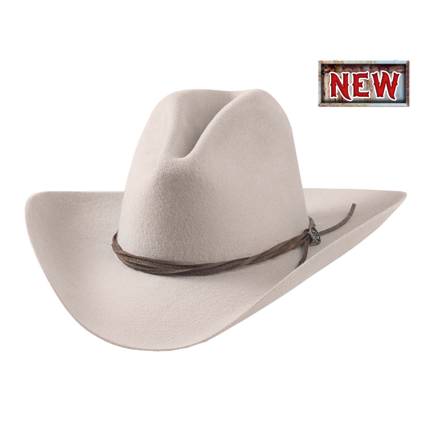 Each hat channels the spirit of the Old West, with classic shapes land wide brims