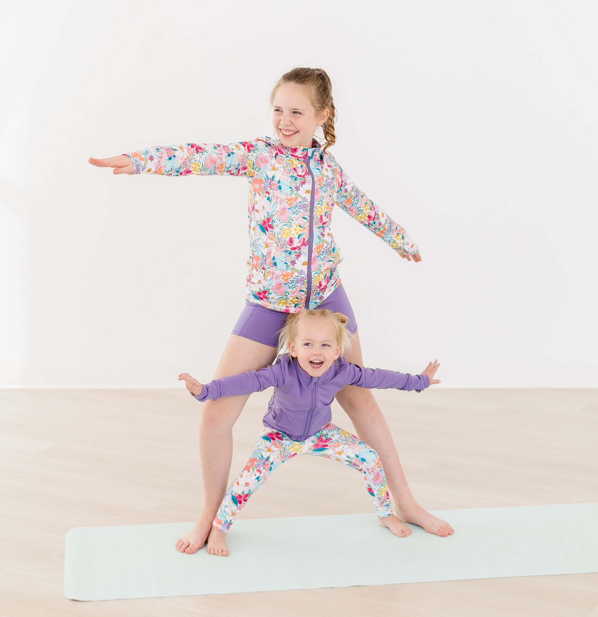 Check out our brand new athletic line! Shorty shorts, leggings & a ruffle active jacket.