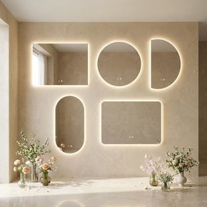 Luxurious line of mirrors inspired by the elegance of starlight, designed to bring sophistication and a celestial glow to any space