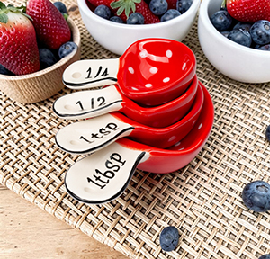 Mushroom Measuring Spoons Set of 4 