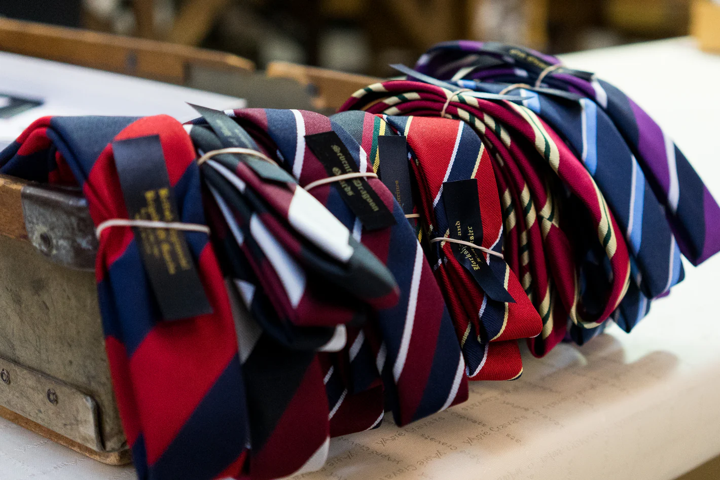 Striped tie collection
