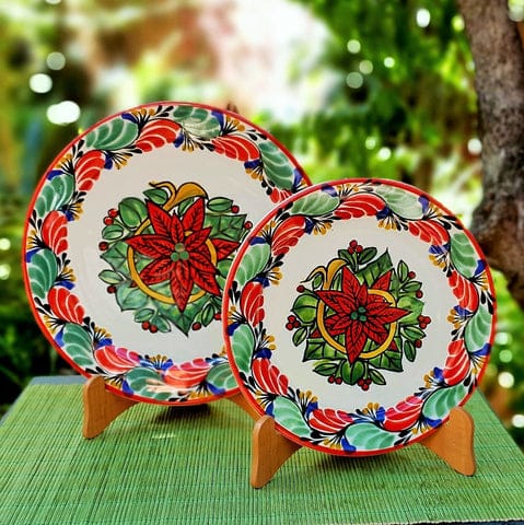 CHRISTMAS MOTIVES PLATES, PLATTER, TREES, ORNAMENTS BOWLS HANDCRAFTED